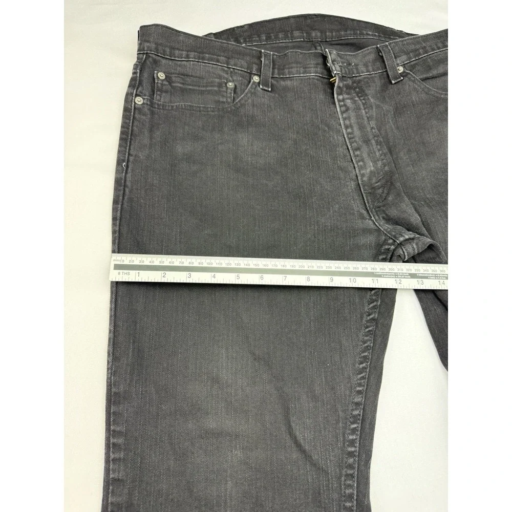 Levis 559 Mens‎ 38x30 Black Relaxed Straight Fit Jeans WaterLess